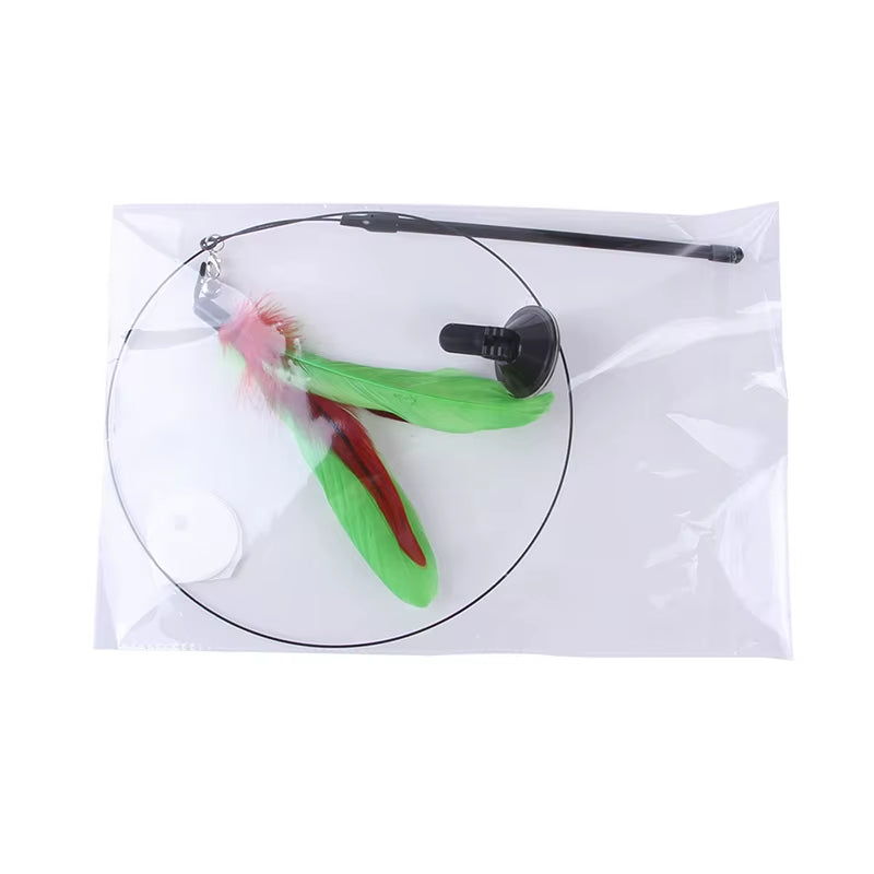 Cat Toys Simulation, Bird with Bell Cat Stick Toy for Kitten 