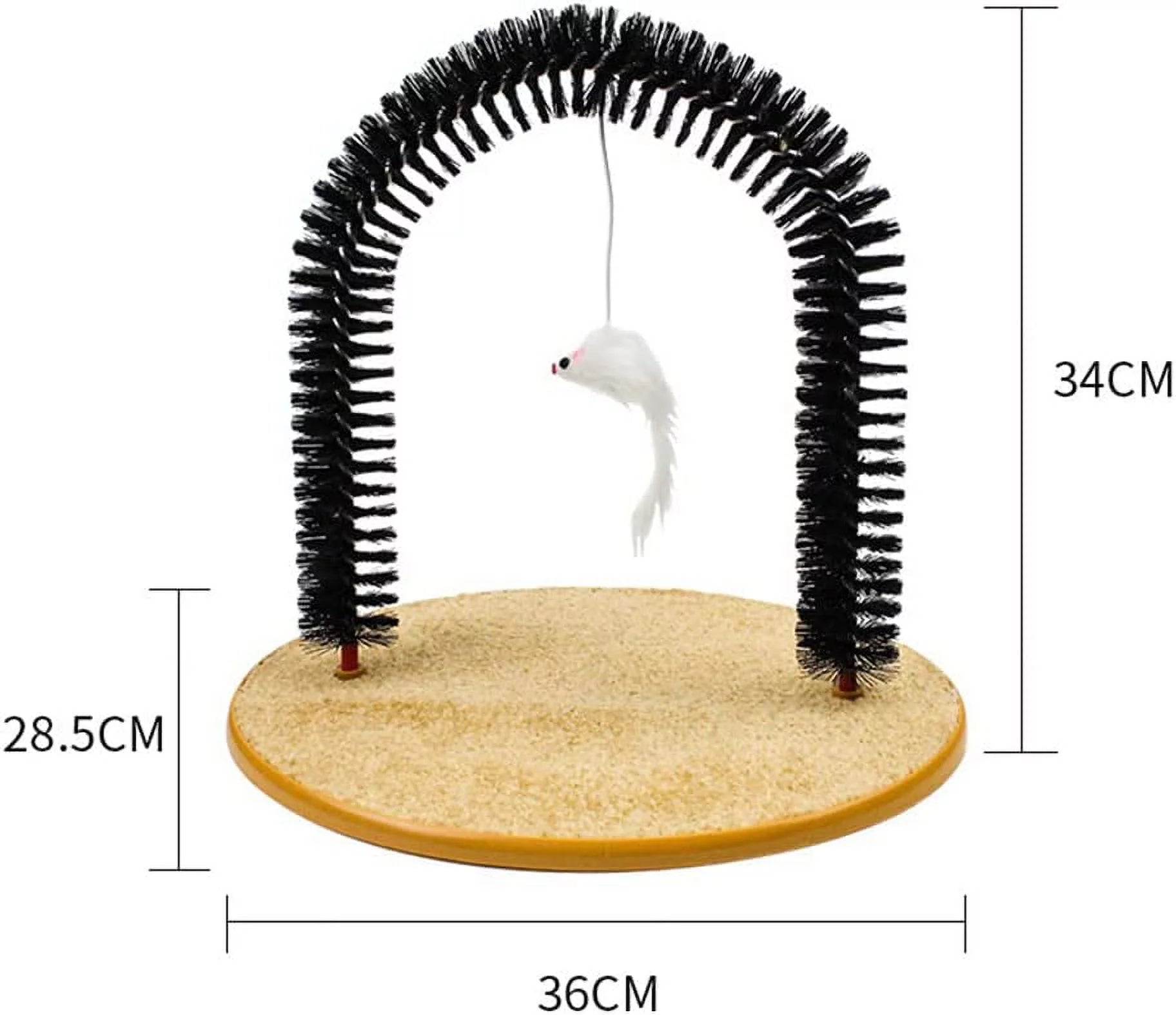 Interactive Cat Toys,Cat Arch Self Groomer Cat Brush,Cat Scratcher