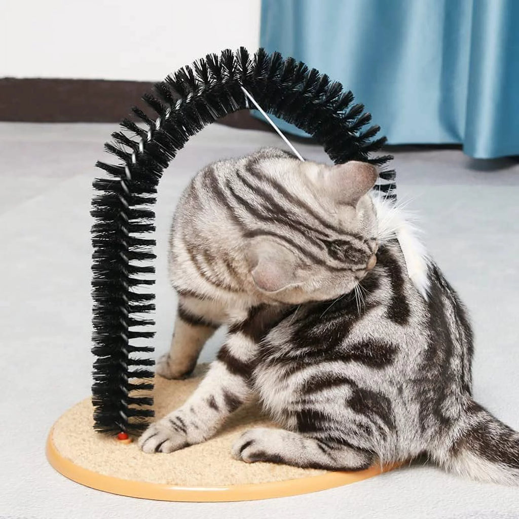 Interactive Cat Toys,Cat Arch Self Groomer Cat Brush,Cat Scratcher