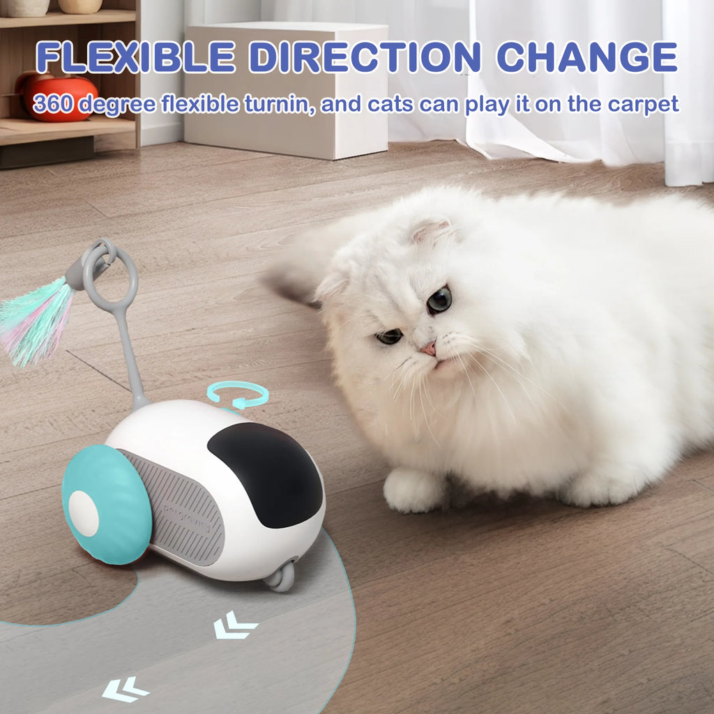  2-Speed Automatic Moving Remote Control Smart Cat Rechargeable Toy