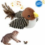 Interactive Electronic Cat Toy, Automatic Chirping Bird 